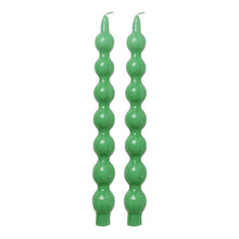 Ladda upp bild till gallerivisning, Rice Curved Candles 2-Pack Green