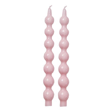 Ladda upp bild till gallerivisning, Rice Curved Candles 2-Pack Soft Pink