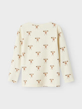 Ladda upp bild till gallerivisning, Lil'Atelier Mini Ribbad Långärmad T-shirt i Ekologisk Bomull Brun "Starke Adolf"