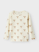 Ladda upp bild till gallerivisning, Lil'Atelier Mini Ribbad Långärmad T-shirt i Ekologisk Bomull Brun "Starke Adolf"