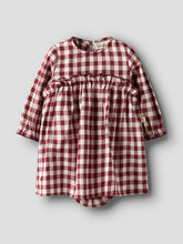 Ladda upp bild till gallerivisning, Lil'Atelier Baby Rutig Bodyklänning i Ekologisk Bomull