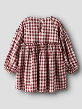 Ladda upp bild till gallerivisning, Lil'Atelier Mini Rutig Klänning i Ekologisk Bomull