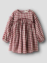 Ladda upp bild till gallerivisning, Lil'Atelier Mini Rutig Klänning i Ekologisk Bomull