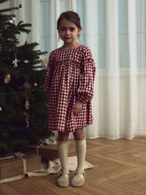 Ladda upp bild till gallerivisning, Lil'Atelier Mini Rutig Klänning i Ekologisk Bomull