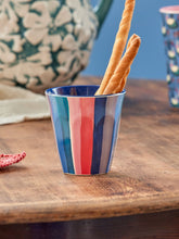 Ladda upp bild till gallerivisning, Rice Mugg i Melamin N.Y. Stripe Print