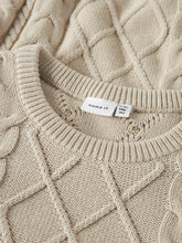 Ladda upp bild till gallerivisning, Name it Kids Kabelstickad Tröja i Ekologisk Bomull