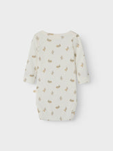 Ladda upp bild till gallerivisning, Lil'Atelier Baby Ribbad Body i Ekologisk Bomull Vit