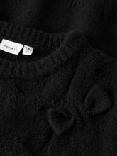 Ladda upp bild till gallerivisning, Name it Kids Stickad Tröja med Rosetter Svart