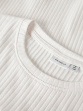 Ladda upp bild till gallerivisning, Name it Kids Ribbad Topp med Trumpetärm i Ekologisk Bomull