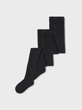 Ladda upp bild till gallerivisning, Name it Mini 2-Pack Ribbad Strumpbyxor Svart
