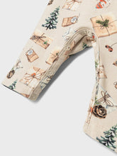 Ladda upp bild till gallerivisning, Name it Baby Sparkdräkt/Pyjamas med Julmotiv i Ekologisk Bomull