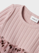 Ladda upp bild till gallerivisning, Name it Baby Hjärtmönstrad Tyllklänning i Ekologisk Bomull