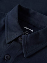 Ladda upp bild till gallerivisning, Name it Mini Jerseyskjorta i Ekologisk Bomull Marinblå