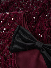 Ladda upp bild till gallerivisning, Name it Kids Långärmad Paljettopp med Rosettdetalj