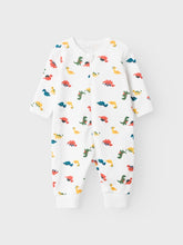Ladda upp bild till gallerivisning, Name it Baby Dinosauriemönstrad Pyjamas med Blixtlås i Ekologisk Bomull
