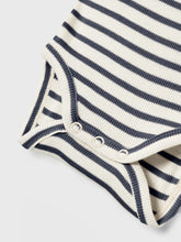 Ladda upp bild till gallerivisning, Name it Baby Randig Ribbad Body i Ekologisk Bomull Blå