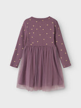 Ladda upp bild till gallerivisning, Name it Mini Tyllklänning med Hjärtan i Ekologisk Bomull