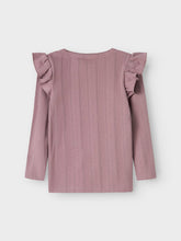 Ladda upp bild till gallerivisning, Name it Mini Hålmönstrad Topp Lila