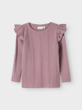 Ladda upp bild till gallerivisning, Name it Mini Hålmönstrad Topp Lila