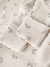 Ladda upp bild till gallerivisning, Name it Baby Regnbågsmönstrad Pyjamas med Blixtlås i Ekologisk Bomull