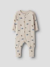 Ladda upp bild till gallerivisning, Name it Baby Flygplansmönstrad Pyjamas med Blixtlås