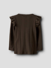 Ladda upp bild till gallerivisning, Name it Mini Hålmönstrad Topp Brun