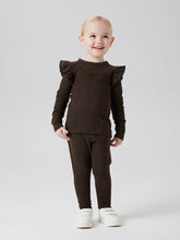 Ladda upp bild till gallerivisning, Name it Mini Hålmönstrad Topp Brun