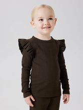 Ladda upp bild till gallerivisning, Name it Mini Hålmönstrad Topp Brun