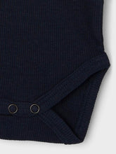 Ladda upp bild till gallerivisning, Name it Baby KAB Ribbad Body i Ekologisk Bomull Blå