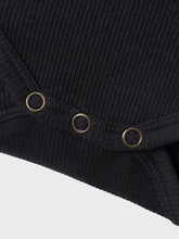 Ladda upp bild till gallerivisning, Name it Baby KAB Ribbad Body i Ekologisk Bomull Svart