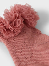 Ladda upp bild till gallerivisning, Name it Baby Hålmönstrad Strumpa Med Tyllvolang Rosa