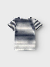 Ladda upp bild till gallerivisning, Name it Baby Randig T-shirt i Ekologisk Bomull Blå
