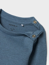 Ladda upp bild till gallerivisning, Name it Baby Ribbad Body Blå