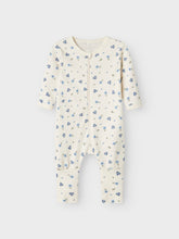 Ladda upp bild till gallerivisning, Name it Baby 2-Pack Blommig Pyjamas med Blixtlås i Ekologisk Bomull