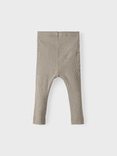 Ladda upp bild till gallerivisning, Name it Baby KAB Ribbade Leggings i Ekologisk Bomull Beige