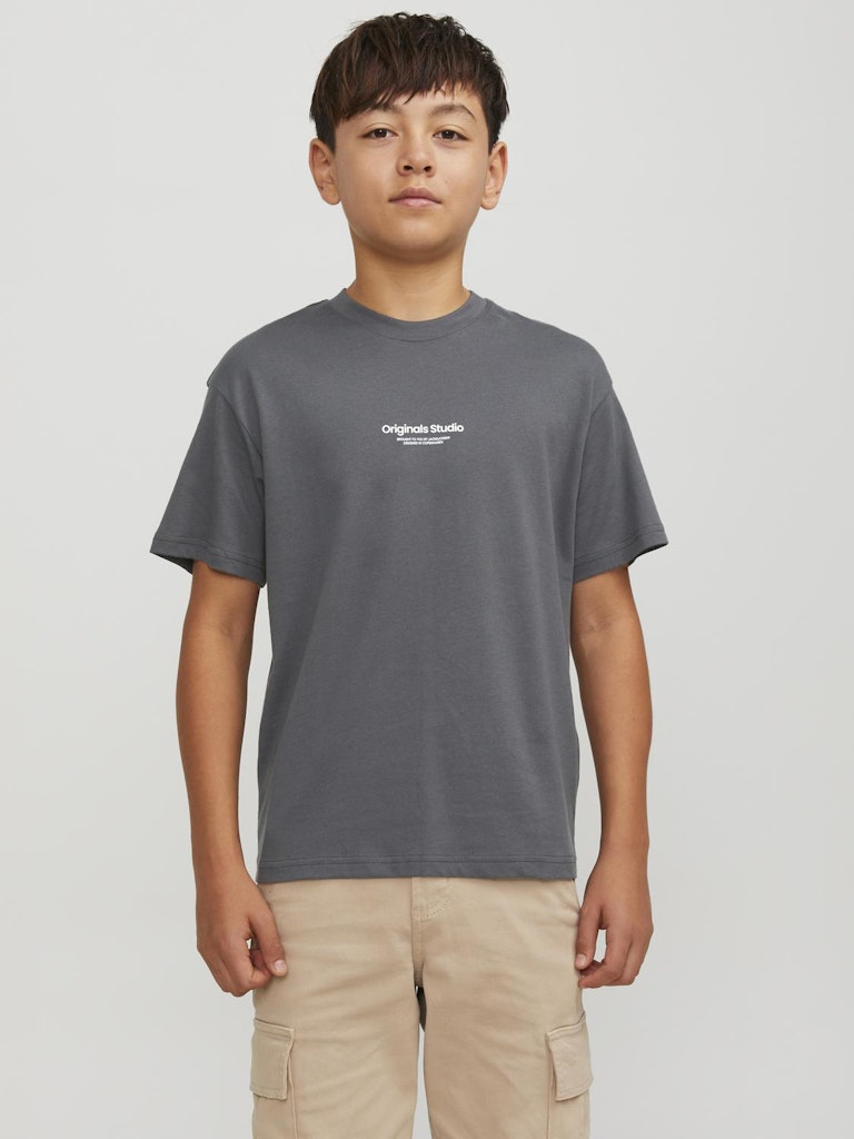 Jack & Jones Junior T-shirt i Ekologisk Bomull Grå