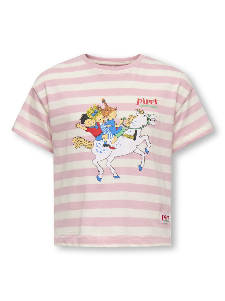 Kids Only Randig Pippi Topp i Ekologisk Bomull