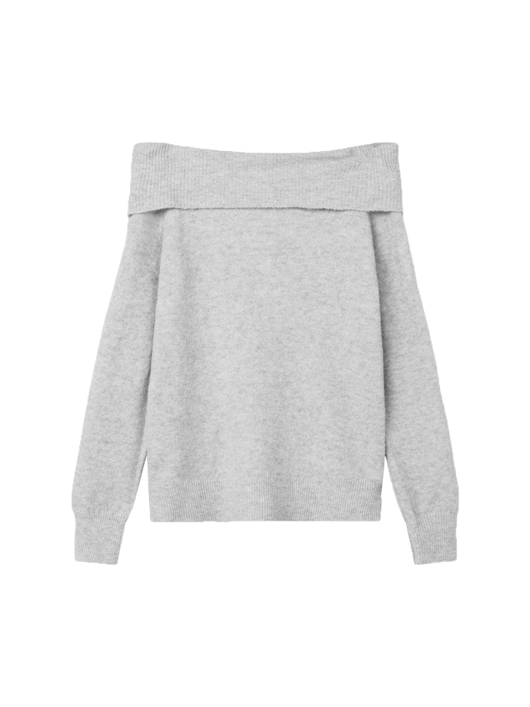 LMTD Stickad Off Shoulder Tröja