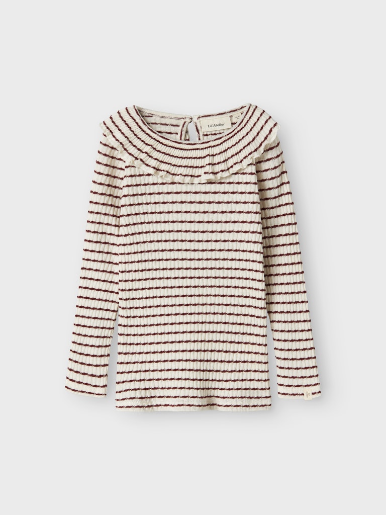 Lil'Atelier Mini Randig Långärmad Topp