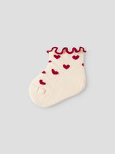 Ladda upp bild till gallerivisning, Lil&#39;Atelier Baby 2-pack Strumpor med Hjärtan i Ekologisk Bomull
