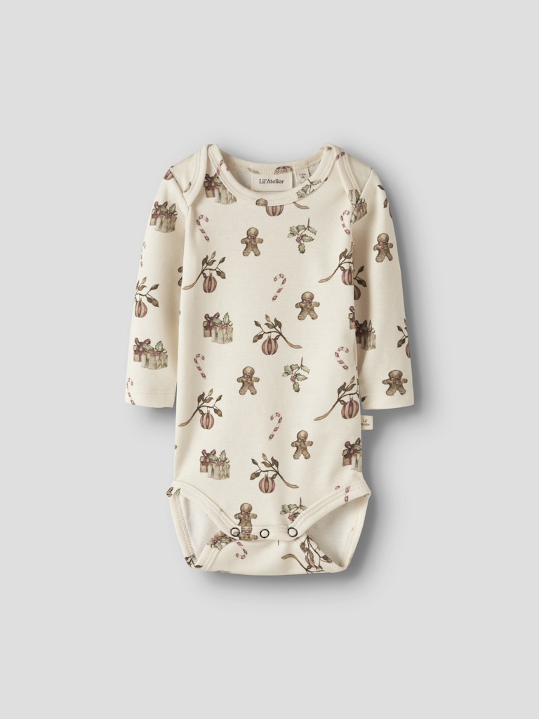 Lil'Atelier Baby Body i Ekologisk Bomull 