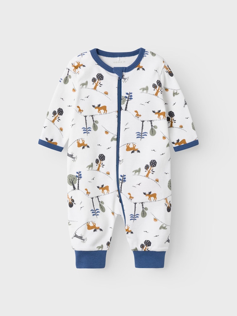 Name it Baby Pyjamas med Blixtlås i Ekologisk Bomull