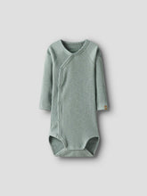 Ladda upp bild till gallerivisning, Name it Baby Ribbad Omlottbody Grön

