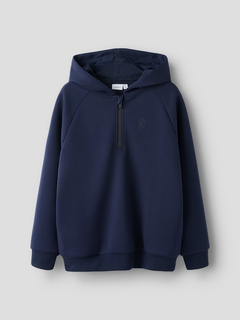 Name it Kids Hoodie med Kort Blixtlås