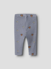 Ladda upp bild till gallerivisning, Name it Baby Ribbade Leggings i Ekologisk Bomull Blå
