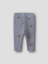 Ladda upp bild till gallerivisning, Name it Baby Ribbade Leggings i Ekologisk Bomull Blå
