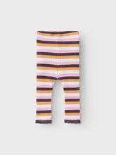 Ladda upp bild till gallerivisning, Name it Baby Randiga Ribbade Leggings i Ekologisk Bomull
