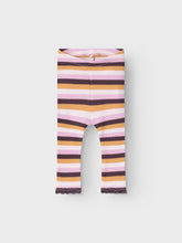 Ladda upp bild till gallerivisning, Name it Baby Randiga Ribbade Leggings i Ekologisk Bomull
