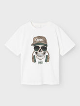 Ladda upp bild till gallerivisning, Name it Kids Cool T-shirt i Ekologisk Bomull Vit
