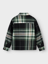 Ladda upp bild till gallerivisning, Name it Kids Rutig Overshirt i Ekologisk Bomull Grön
